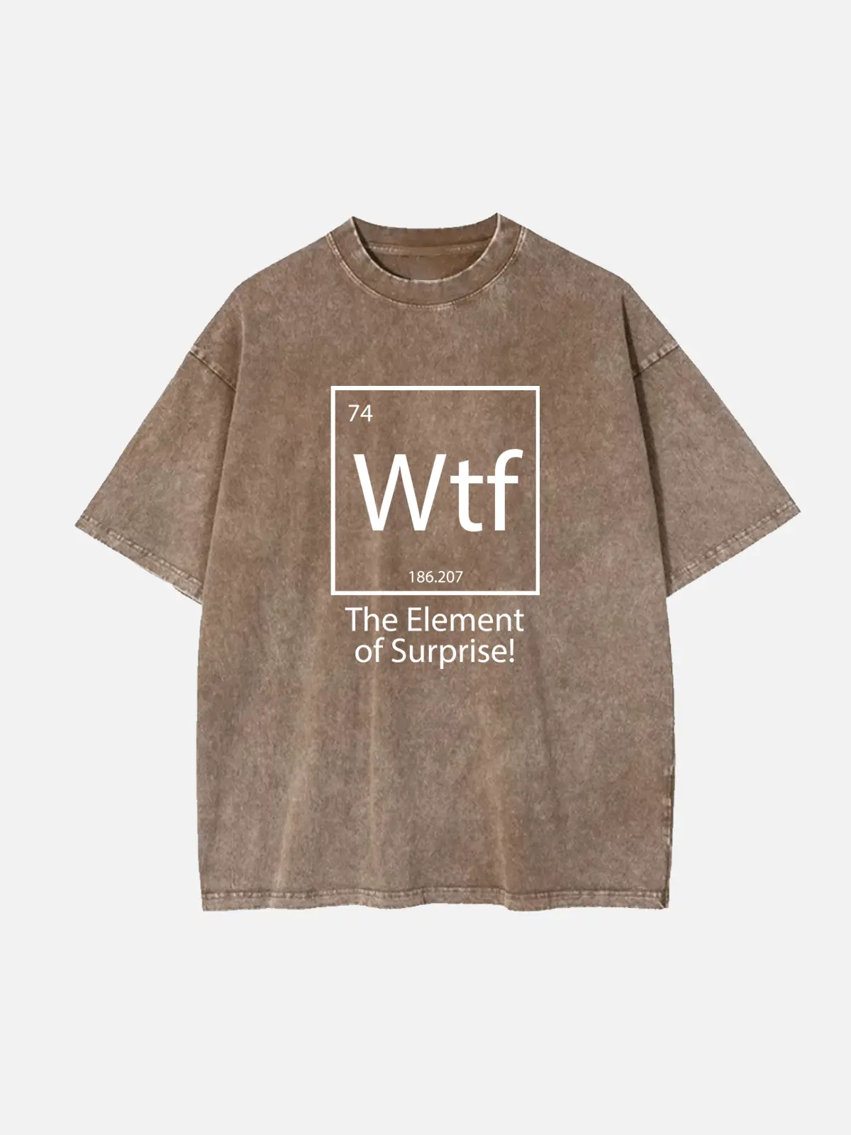 WTF Element of Surprise Acid Wash Cotton T-Shirt Eleven Oasis