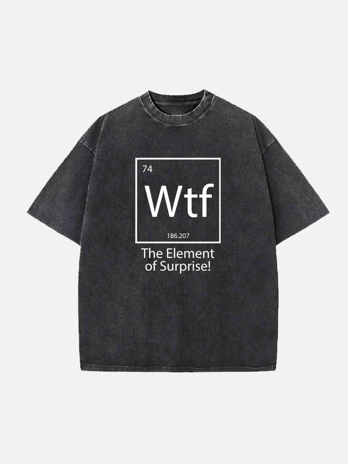 WTF Element of Surprise Acid Wash Cotton T-Shirt Eleven Oasis