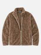 Men's Cozy Fleece Slim Fit Zip-Up Jacket 