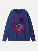 New York American Football Crest Sweatshirt Eleven Oasis