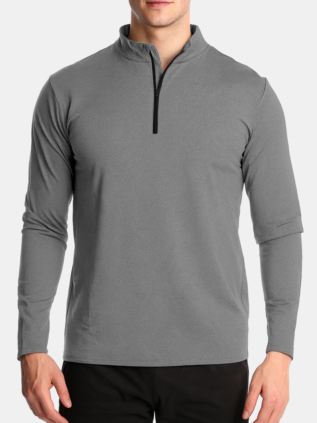 Men's Slim Fit Half-Zip Performance Long Sleeve Shirt Eleven Oasis