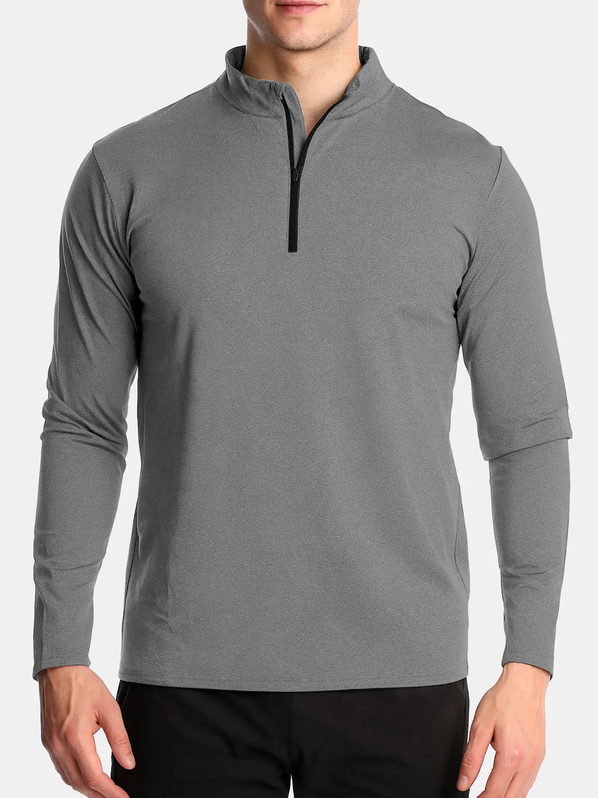 Men's Slim Fit Half-Zip Performance Long Sleeve Shirt Eleven Oasis