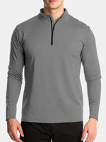 Men's Slim Fit Half-Zip Performance Long Sleeve Shirt Eleven Oasis