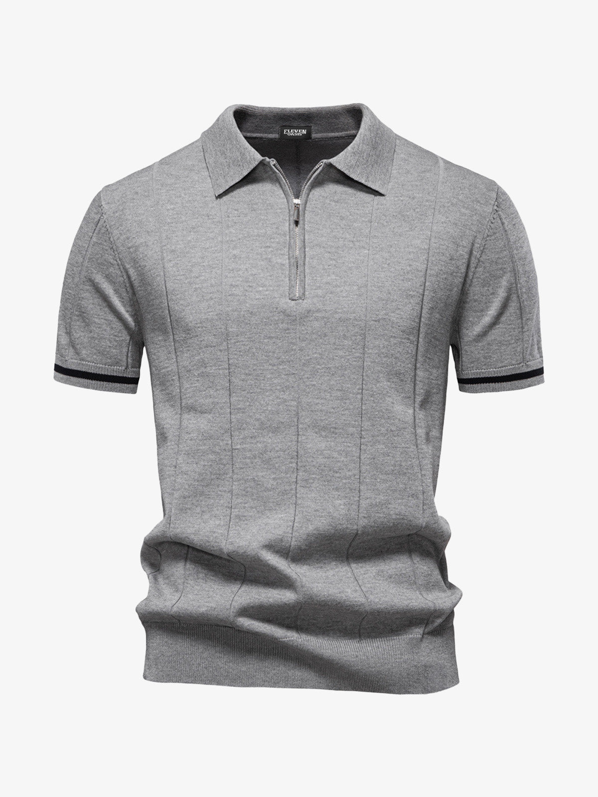 Men's Refined Slim Polo Knit Short Sleeve Shirt Eleven Oasis