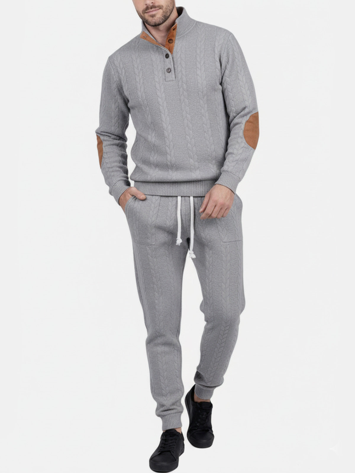 Men's Braided Cable Knit Lounge Set Eleven Oasis