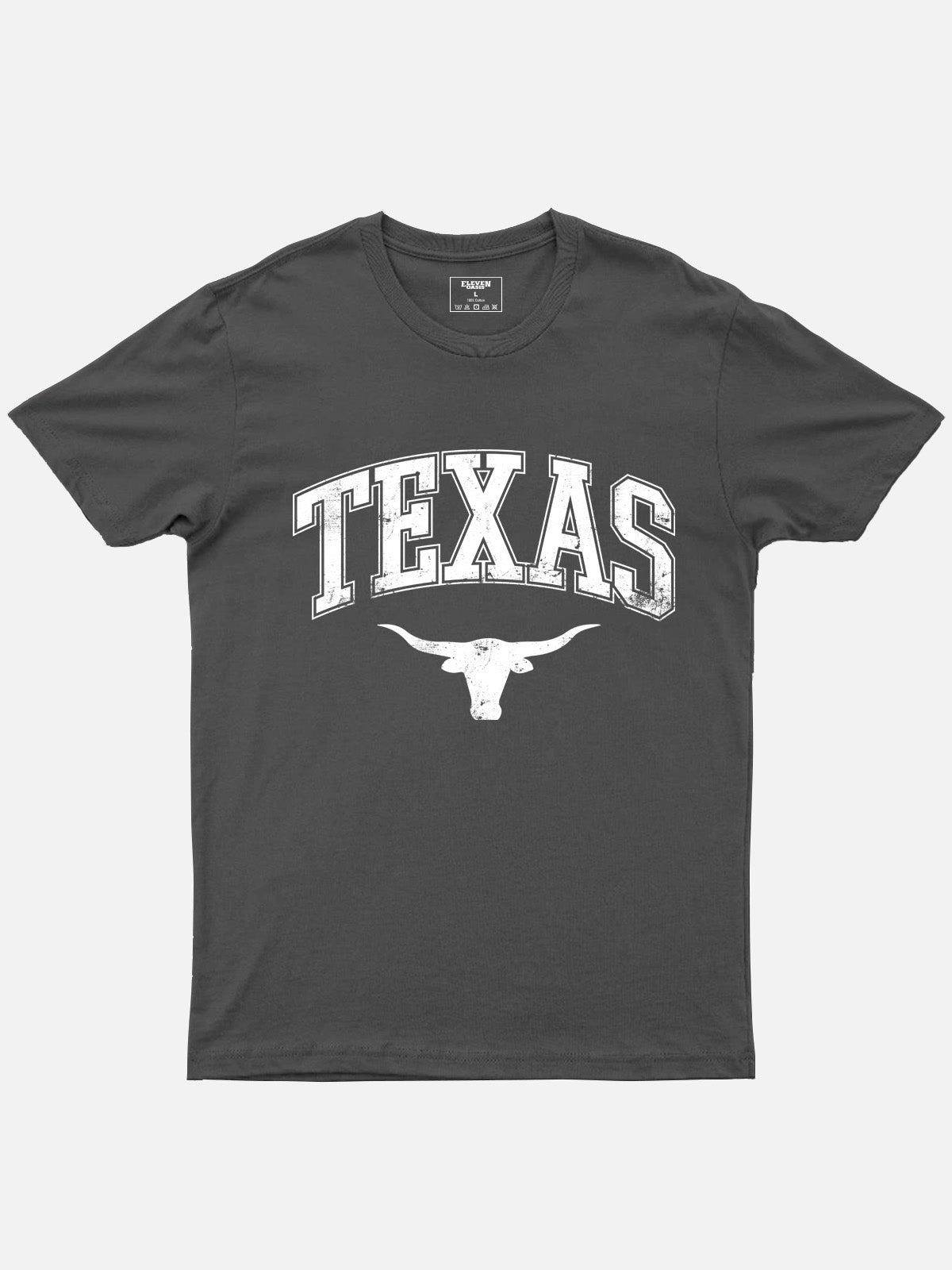 Texas Longhorn Graphic Cotton T-Shirt Eleven Oasis