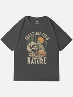 Greetings From Nature Skull Graphic Cotton T-Shirt Eleven Oasis