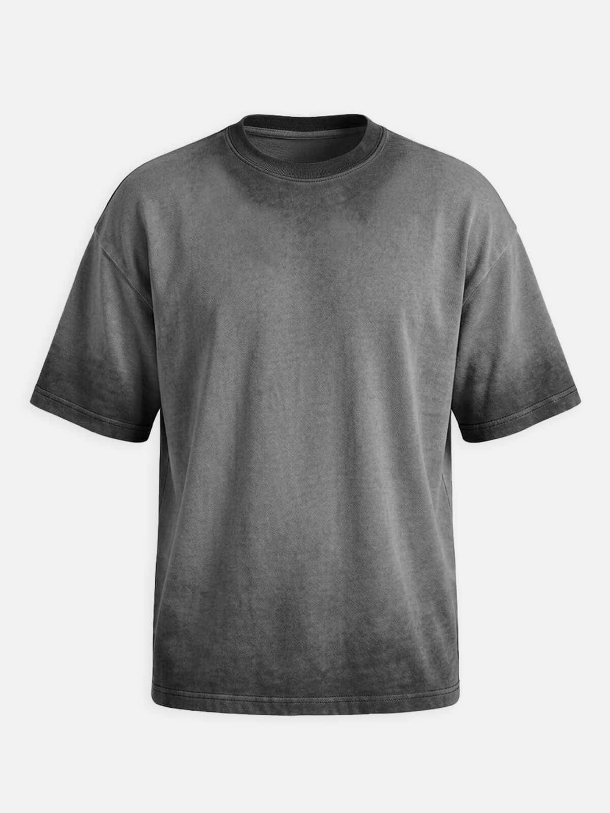 Men's Washed Gradient Crew Neck T-Shirt Eleven Oasis