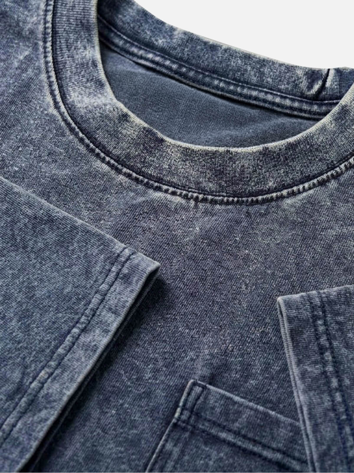 Men's Washed Pocket Crew Neck T-Shirt Eleven Oasis