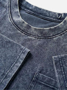 Men's Washed Pocket Crew Neck T-Shirt Eleven Oasis