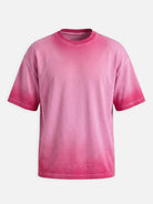 Men's Washed Gradient Crew Neck T-Shirt Eleven Oasis
