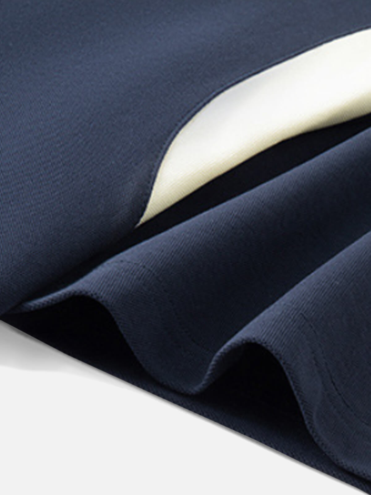 Men's Retro Contrast Panel Zip Polo Shirt Eleven Oasis