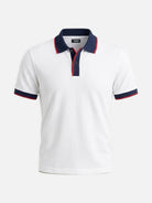 Men's Slim Fit Retro Tipped Collar Short Sleeve Polo Shirt Eleven Oasis