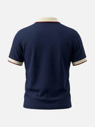 Men's Slim Fit Retro Tipped Collar Short Sleeve Polo Shirt Eleven Oasis