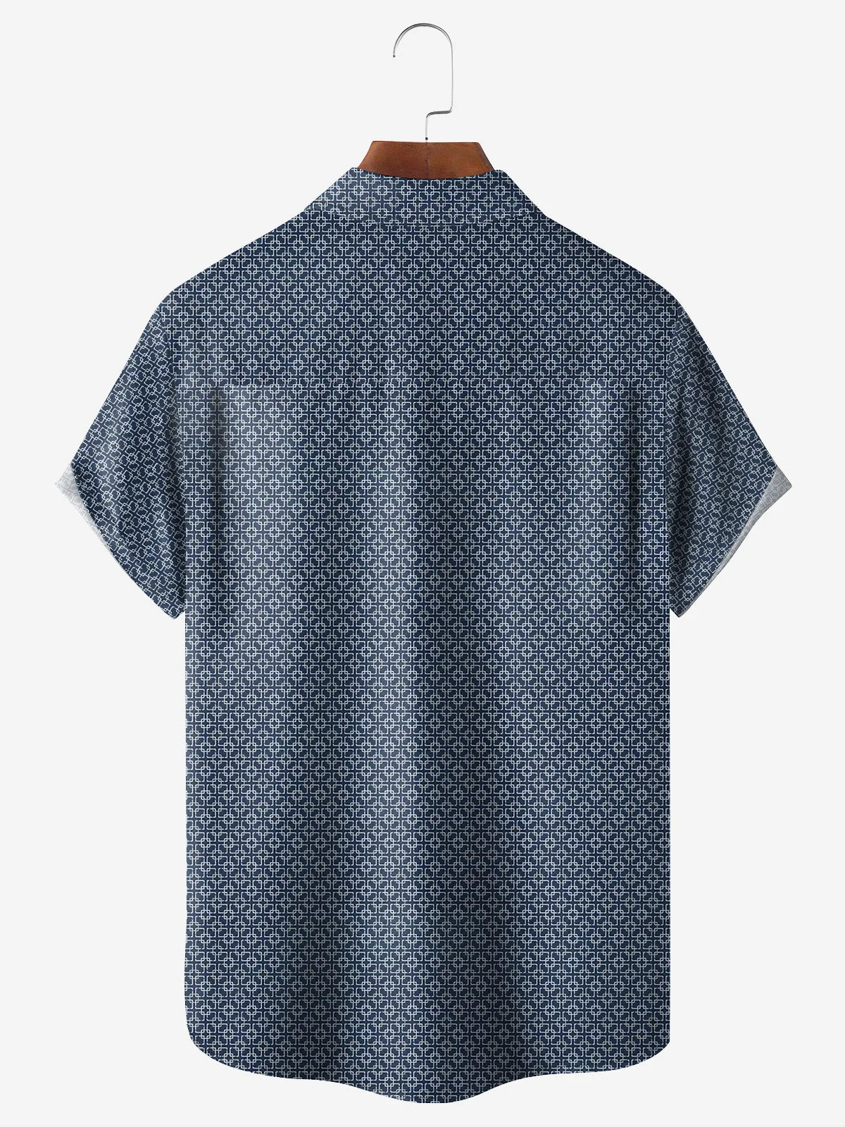 Men's Blue Simple Pattern Short Sleeve Casual ShirtMens short sleeve shirts Big and tall Mens shirts Short sleeve shirts for men Mens 4xl shirts Casual short sleeve shirts