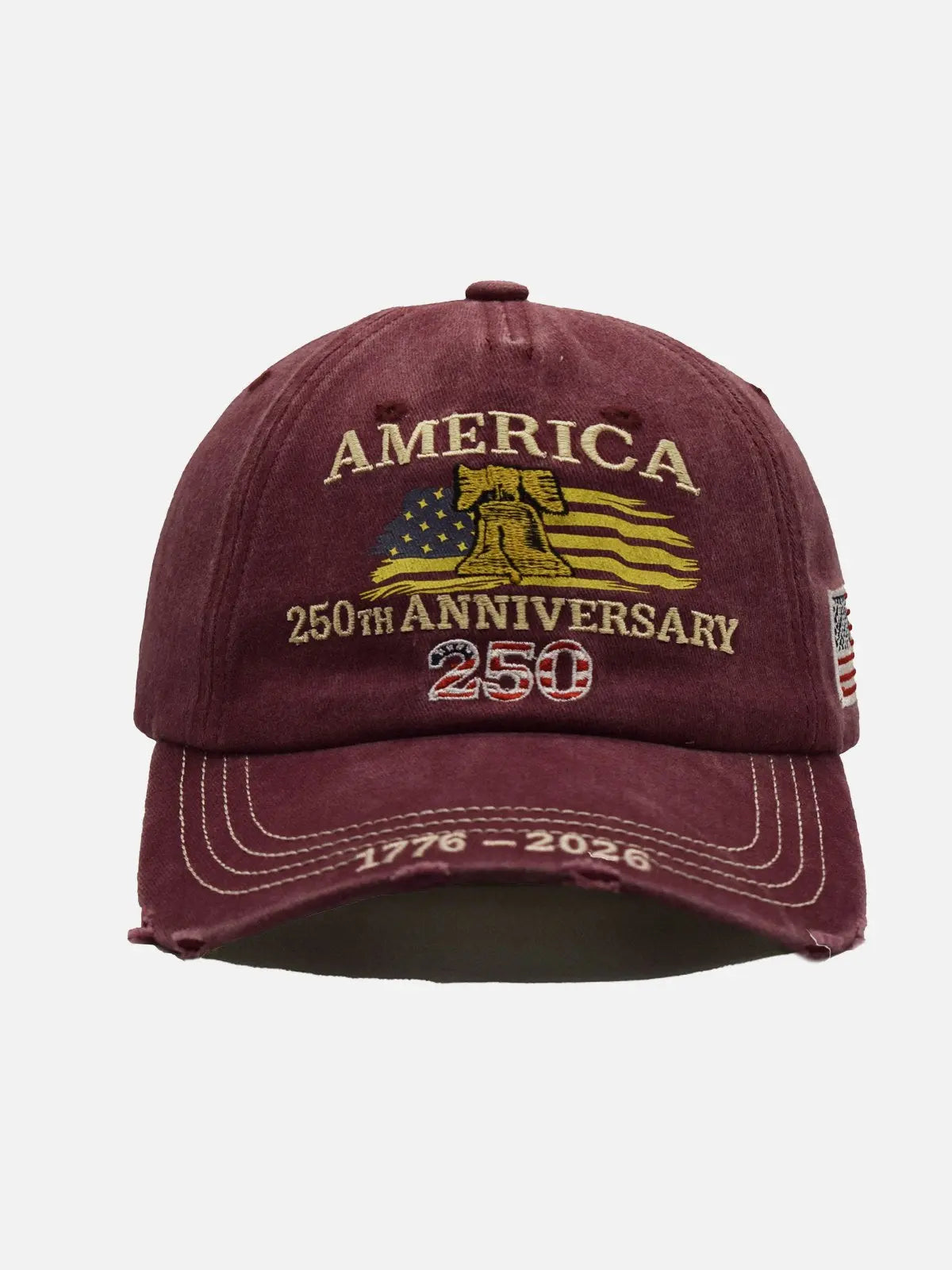 America 250th Anniversary Embroidered Baseball Cap ElevenOasis