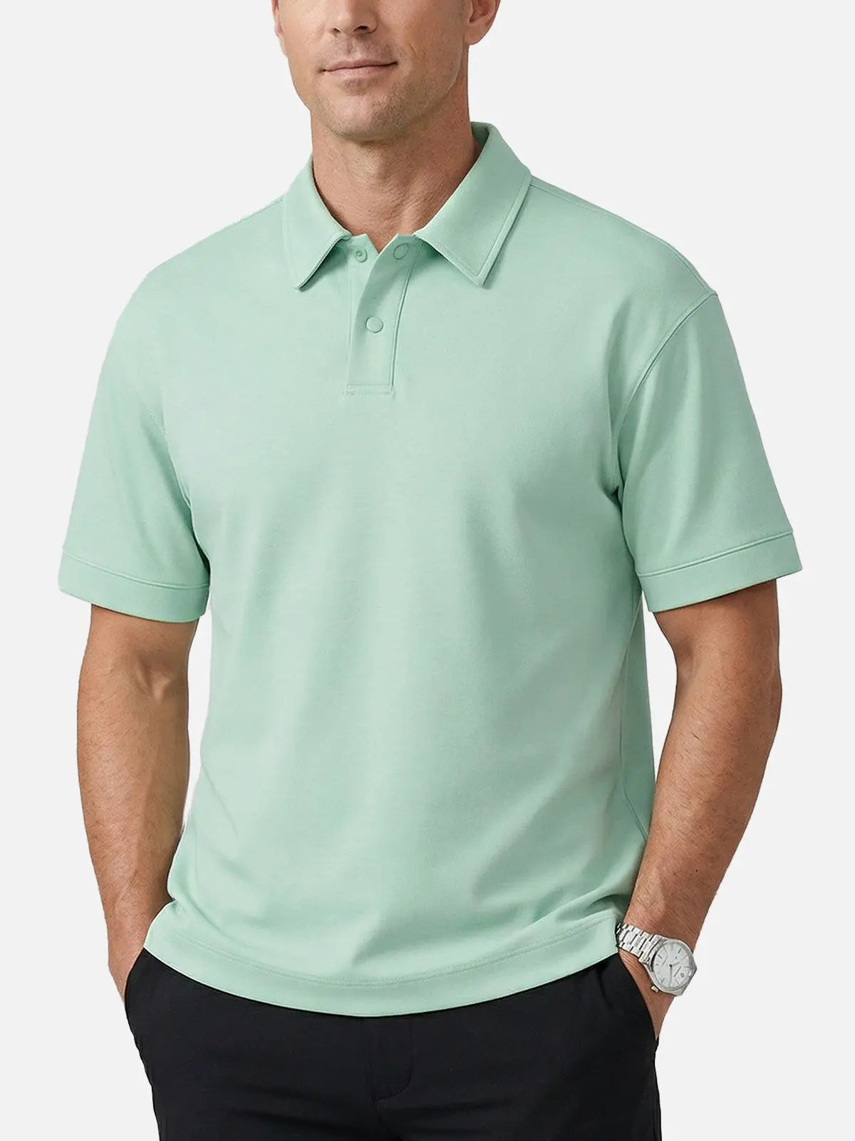 Men's Performance Stretch Short Sleeve Polo Shirt ElevenOasis