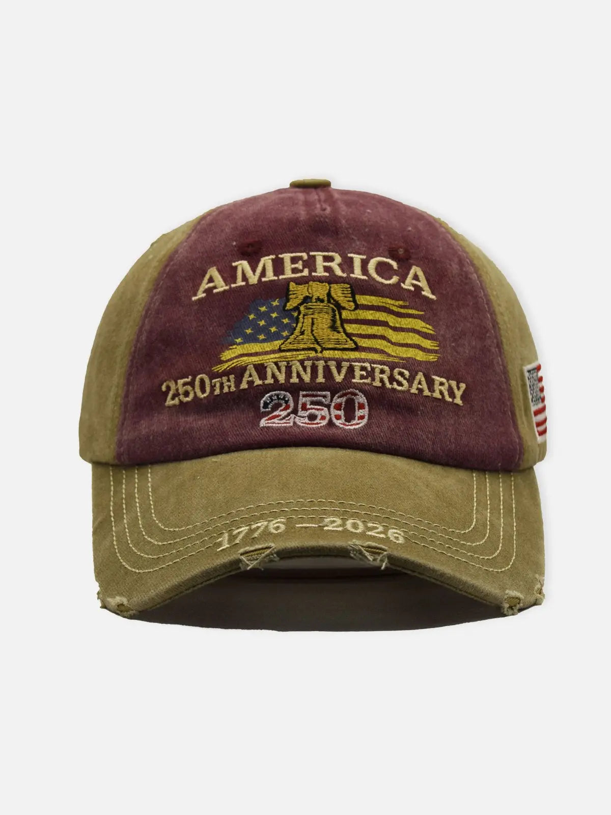 America 250th Anniversary Embroidered Baseball Cap ElevenOasis