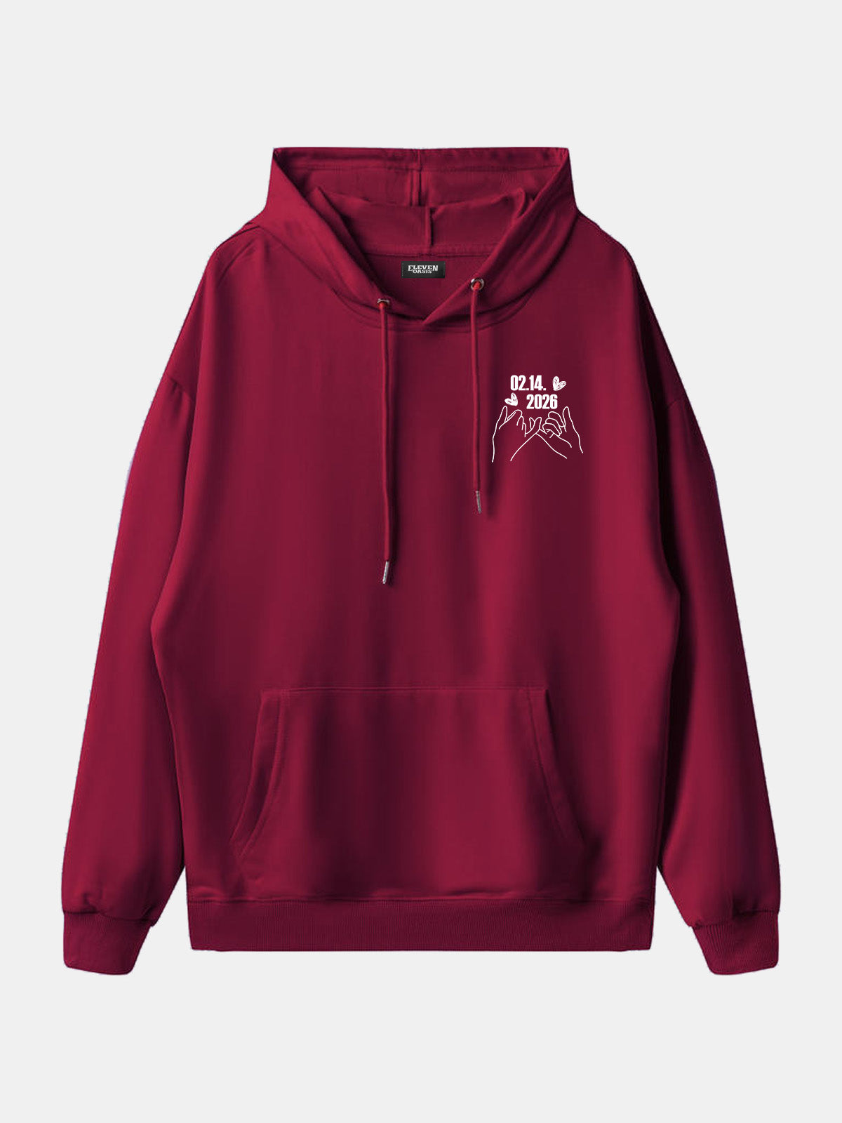 Custom Date Memory Hoodie Eleven Oasis