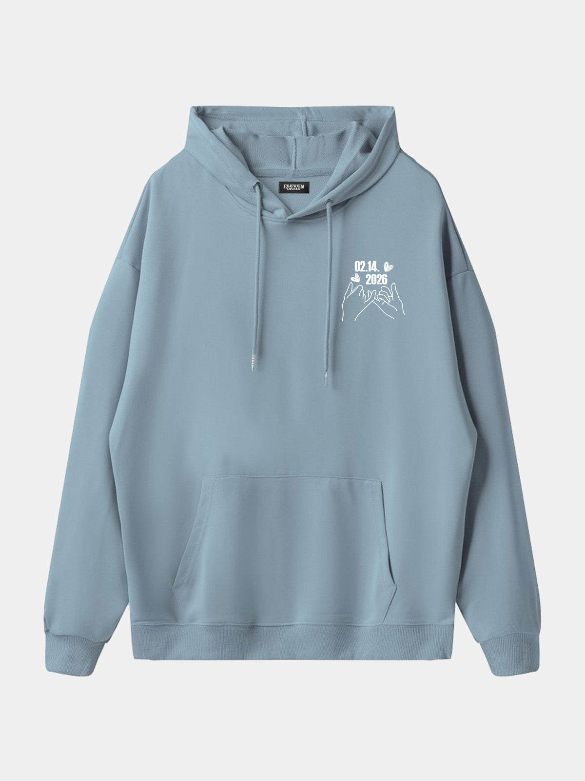 Custom Date Memory Hoodie Eleven Oasis