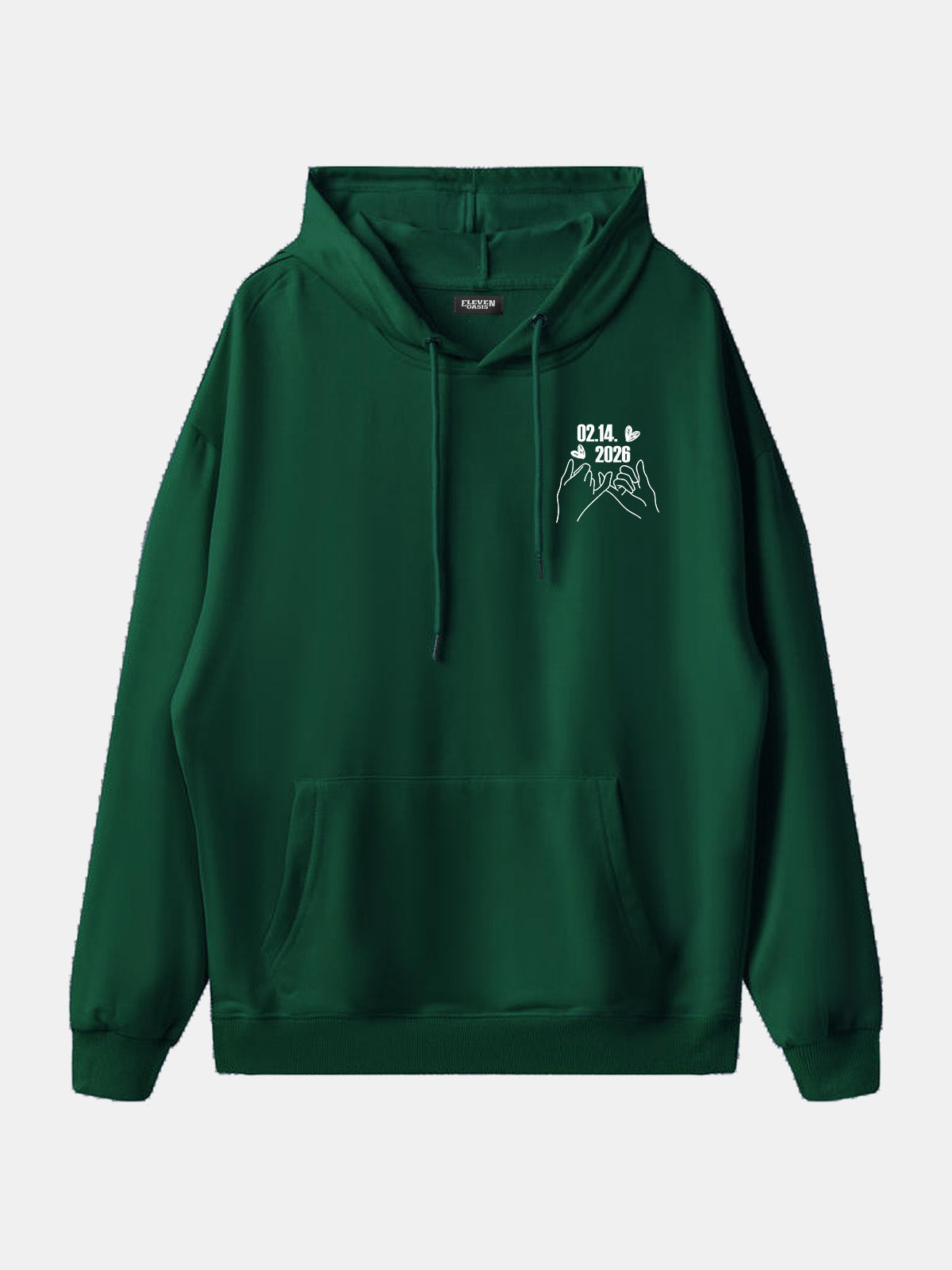 Custom Date Memory Hoodie Eleven Oasis