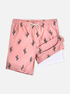 Men's Relaxed Fit Print Swim Trunks Eleven Oasis