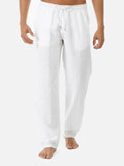 Men's Printed Solid Color Casual Long Pants