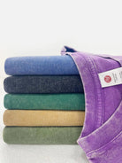 Acid Wash Cotton Basic T-Shirt - 6 Colors ElevenOasis