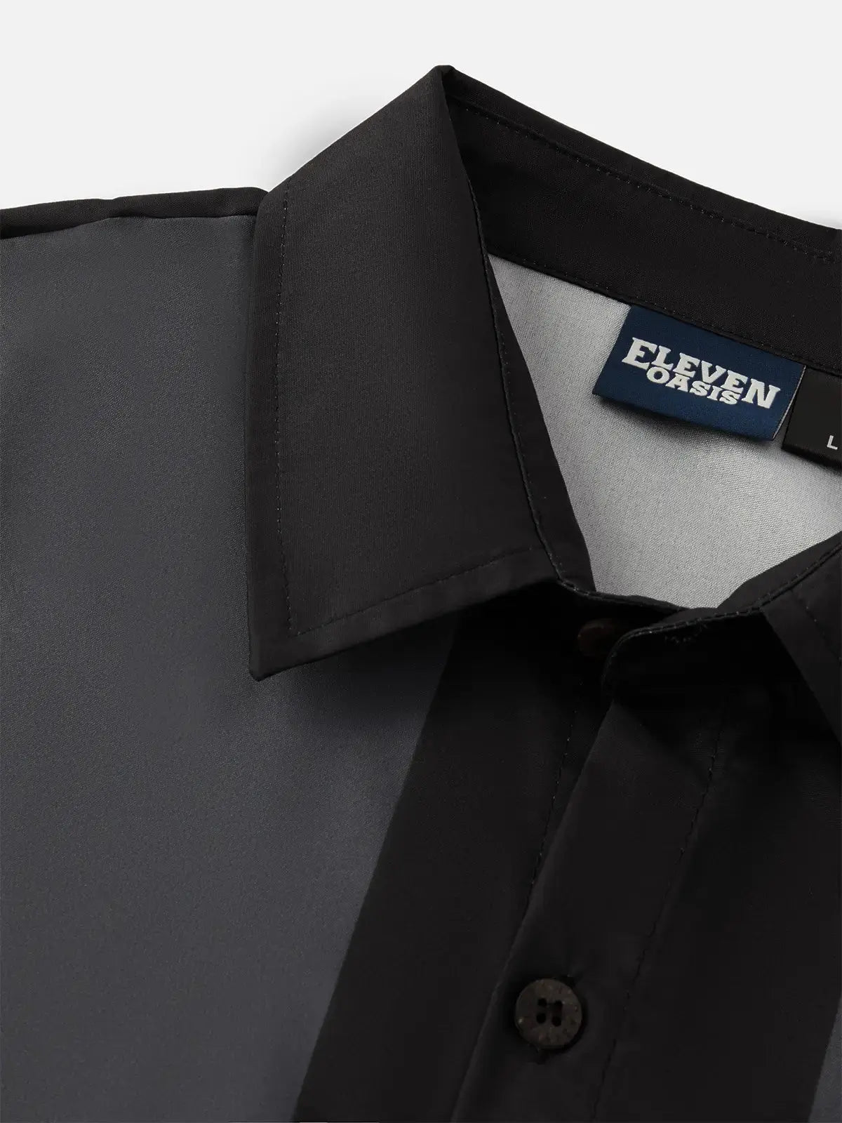 Men's Basic 50s Style Bowling Short Sleeve Shirt ElevenOasis