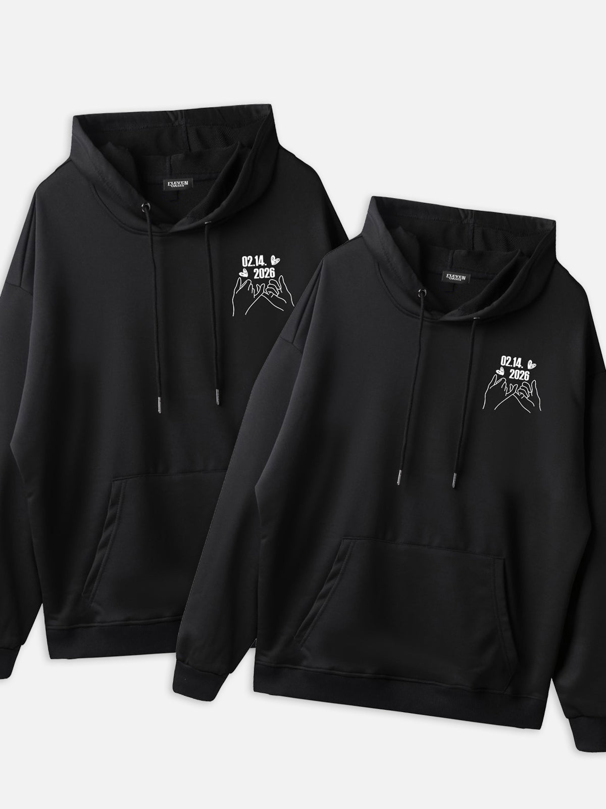 Custom Date Memory Hoodie Eleven Oasis