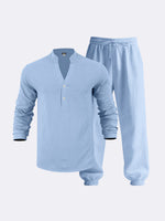 Men's Linen Long Sleeve Set Eleven Oasis