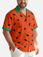 Tall Men's Stone Age Caveman Fred Short Sleeve Shirt Eleven Oasis