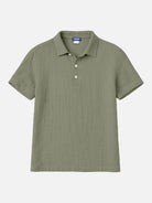 Men's Linen Blend Polo Shirt Eleven Oasis