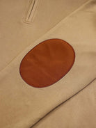 Men's Sherpa Collar Quarter-Zip Fleece Pullover Sweatshirt ElevenOasis