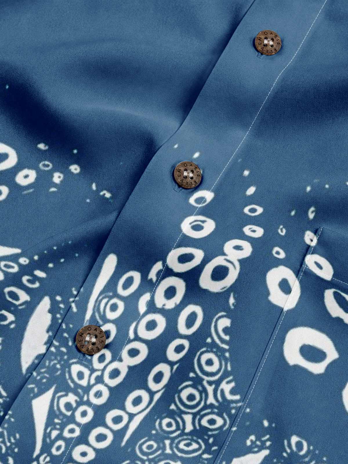 Men's Cthulhu Octopus Pattern Short Sleeve Shirt?