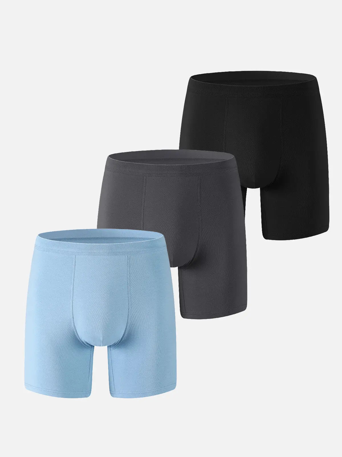Men's Long-Leg Cotton Stretch Boxer Briefs Eleven Oasis