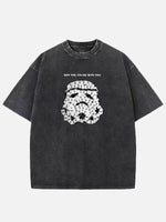Star Wars May the Fourth Calendar Stormtrooper Acid Wash Cotton T-Shirt Eleven Oasis