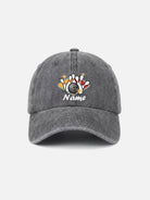 Customizable Washed Cotton Bowling Team Baseball Cap Eleven Oasis