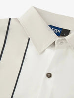 Tall Men's Classic Striped Bowling Style Short Sleeve Shirt ElevenOasis