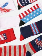Men's American Flag Pattern Crew Socks Eleven Oasis