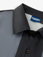 Men's Basic 50s Style Bowling Short Sleeve Shirt ElevenOasis