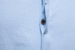 Men's Cotton Linen Band Collar Short Sleeve Shirt Eleven Oasis