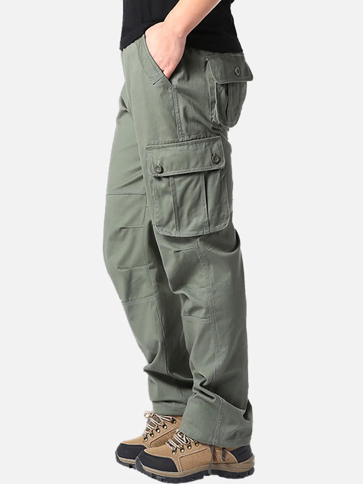 Men's Multi-Pocket Work Cargo Pants Eleven Oasis
