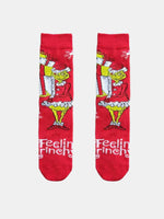 Grinch-Themed Christmas Novelty Socks Eleven Oasis