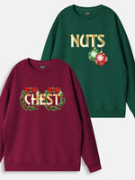 Chest / Nuts Classic Christmas Sweatshirts (Sold Individually) Eleven Oasis