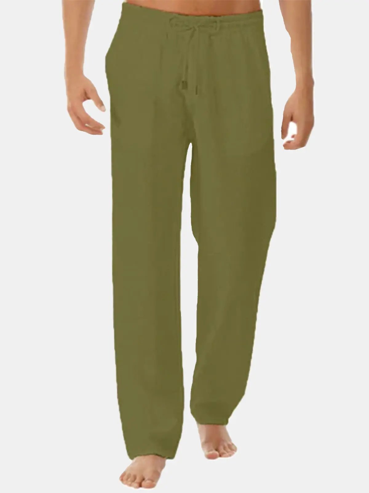 Men's Printed Solid Color Casual Long Pants ElevenOasis