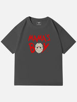 Mama's Boy Horror Graphic Cotton T-Shirt Eleven Oasis