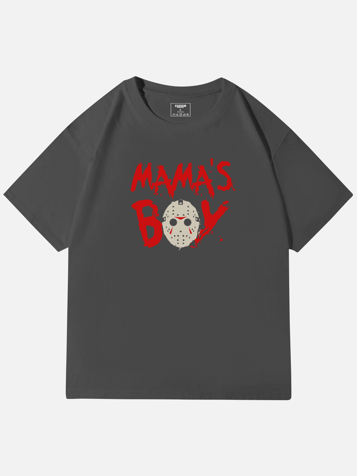 Mama's Boy Horror Graphic Cotton T-Shirt Eleven Oasis