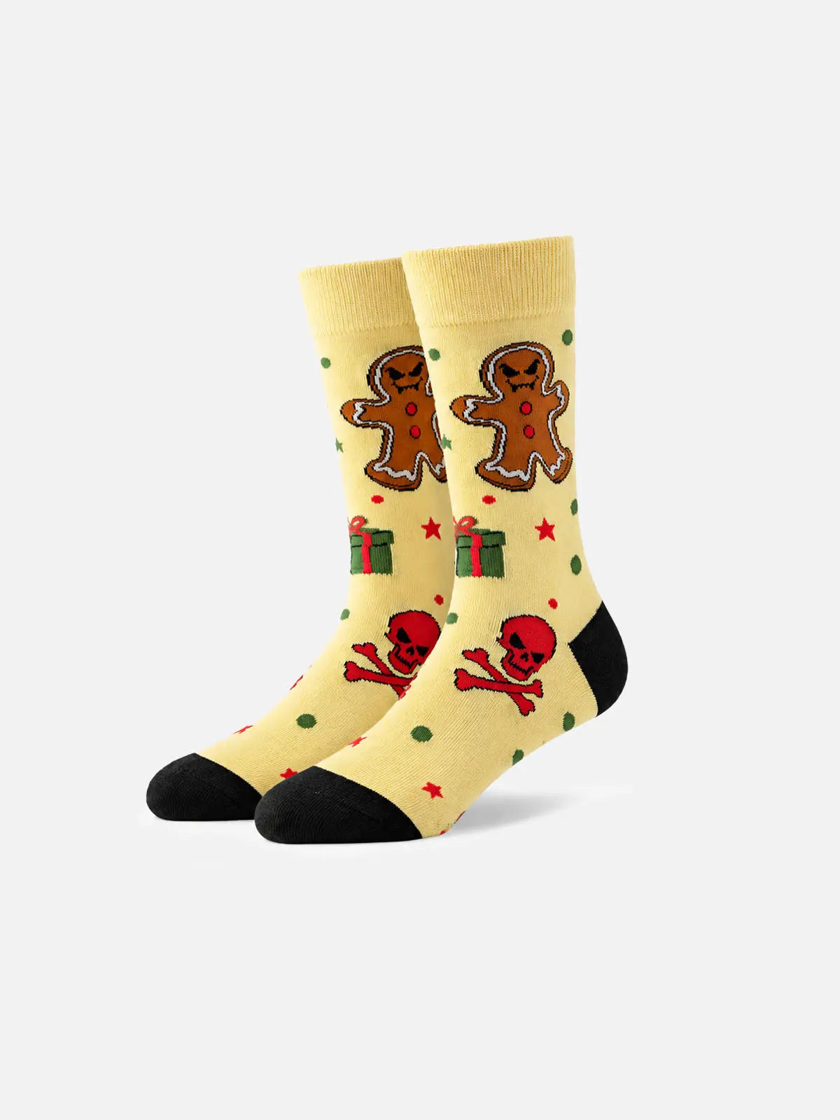 Men's Creepy Christmas Novelty Crew Socks
