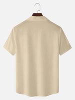 Tall Men's Japanese Tiger & Serpent Column Short Sleeve Shirt Eleven Oasis